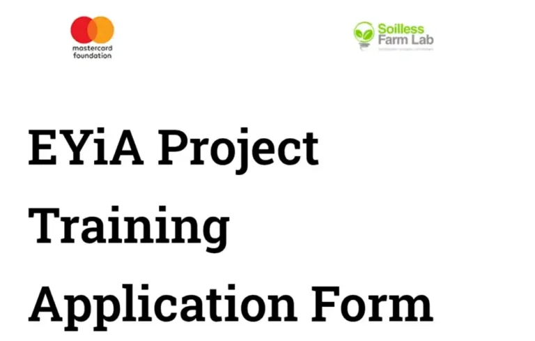 Call for Application: EYiA Project Training Application Form