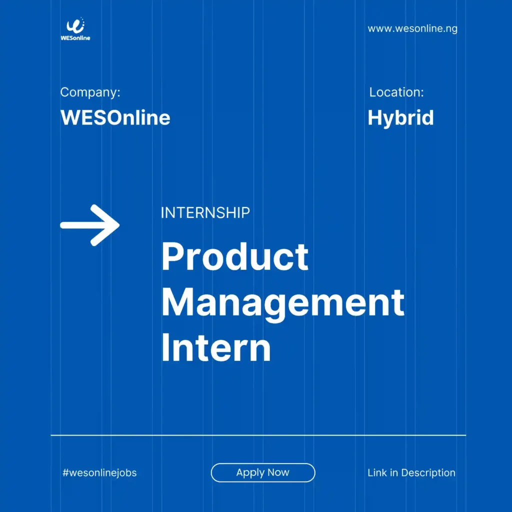 Apply: WESOnline Internship for Product Manager