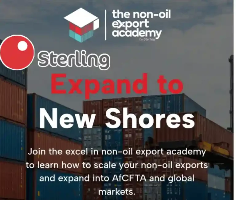 Apply: Sterling Bank Non-Oil Export 2025 Academy Registration