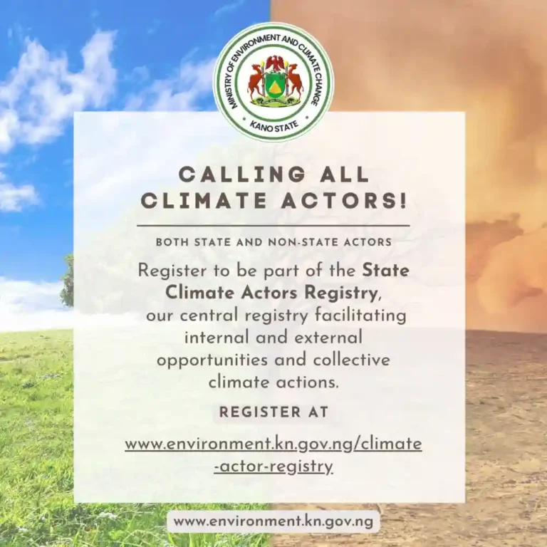 Apply: Kano State Climate Actors Registry
