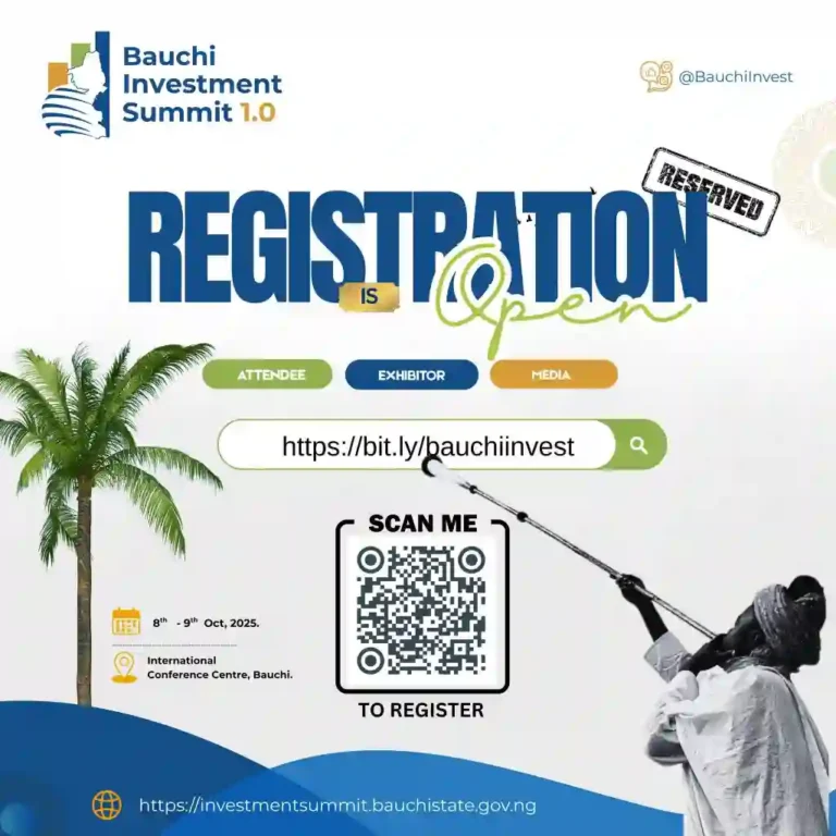 Apply: Bauchi Investment Summit 1.0 2025