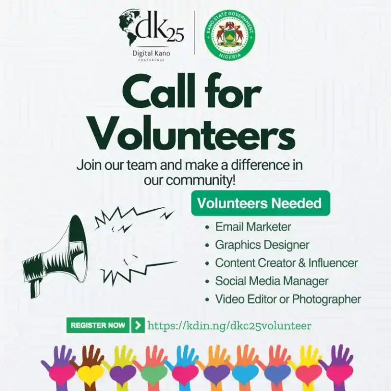 Apply: 2nd Digital Kano Conference Volunteers 2025