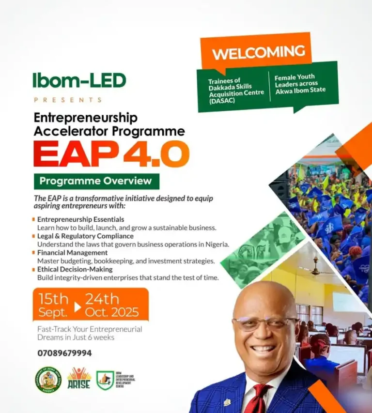 Apply: Ibom-LED Entrepreneurship Accelerator Programme EAP Batch 4