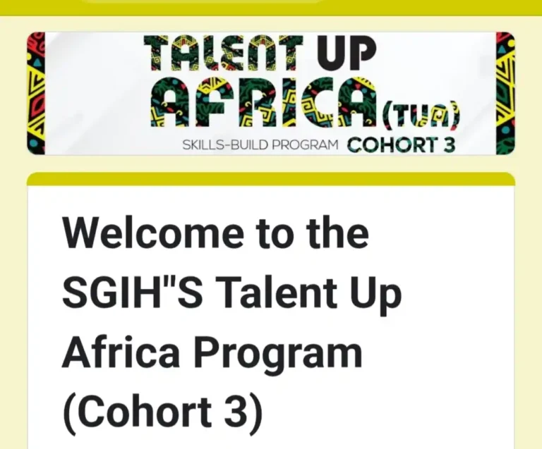 Apply: Smart Gate Innovation Hub Talent Up Africa Program (Cohort 3)