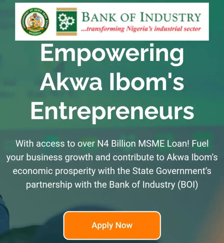 Apply: Akwa Ibom-BOI MSME loan program (N10m – N100m)