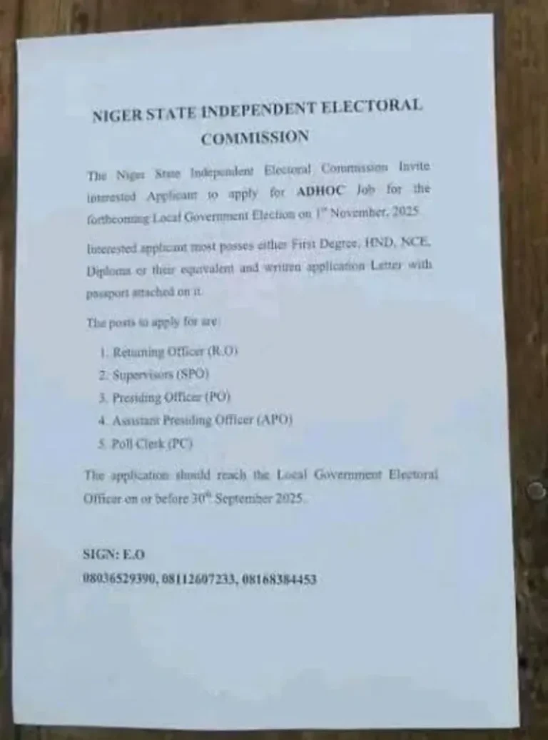 Ignore fake NSIEC ad-hoc staff recruitment circulating online