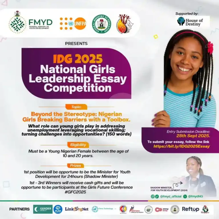 IDG 2025 National Girls Leadership Essay Competition