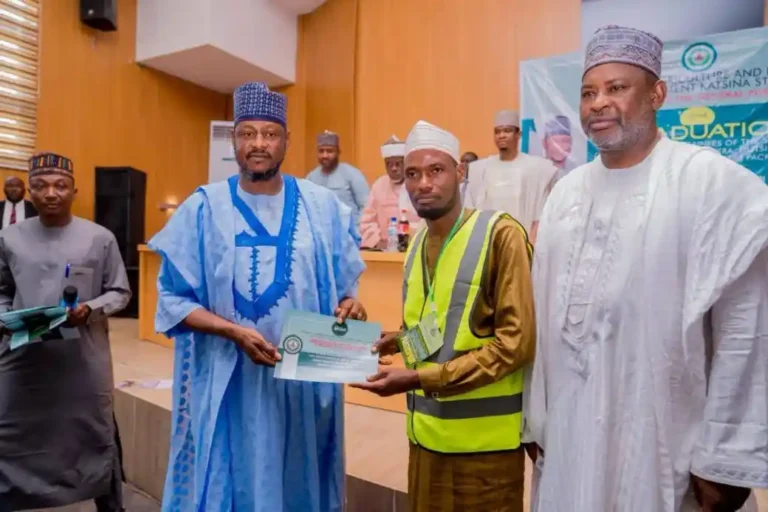Katsina Governor Radda distributes N102m starter packs to 102 graduates