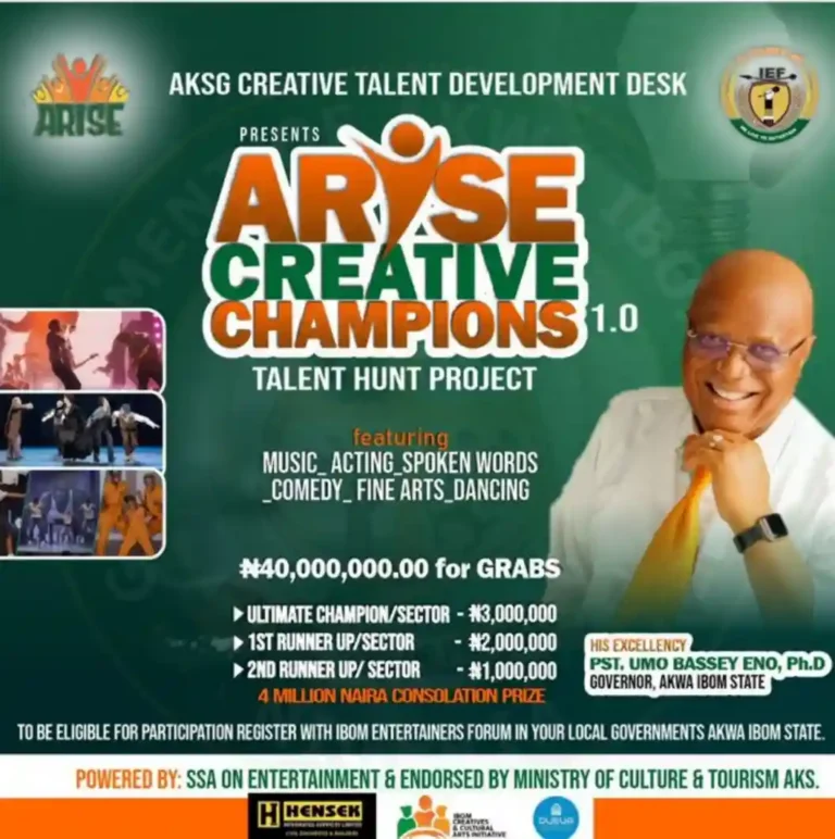 Arise Creative Champions 1.0 Talent Hunt Project (₦3m)