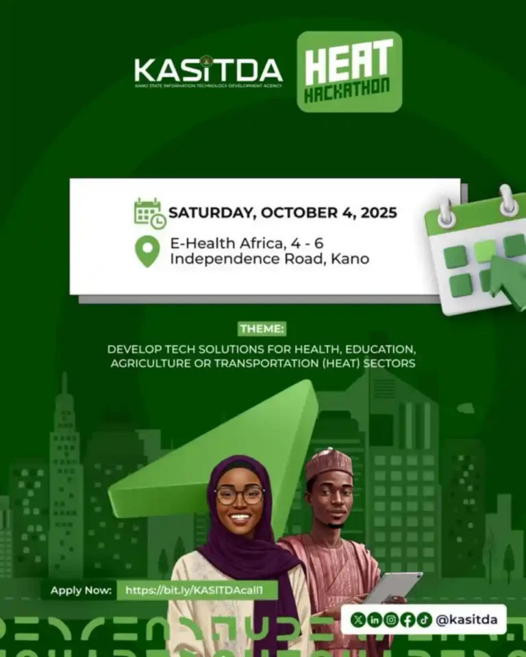 KASITDA Sets date for 2025 HEAT hackathon in Kano