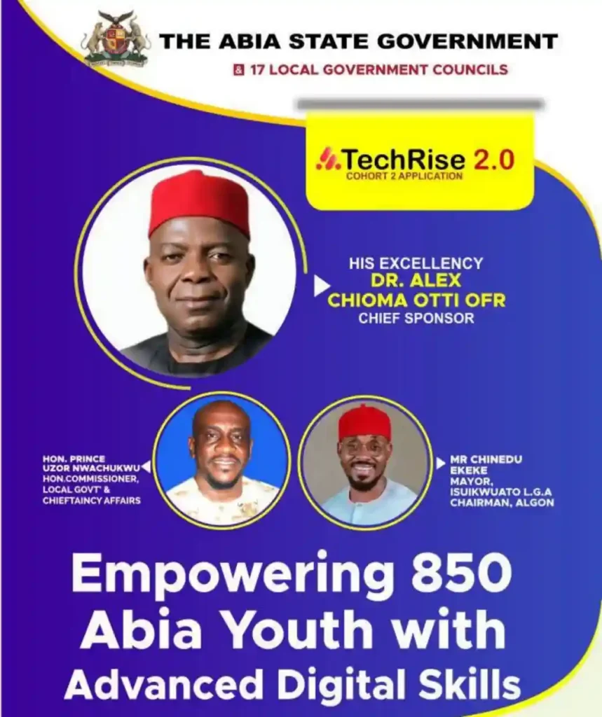 Abia State to flag-off TechRise 2.0 digital skills programme