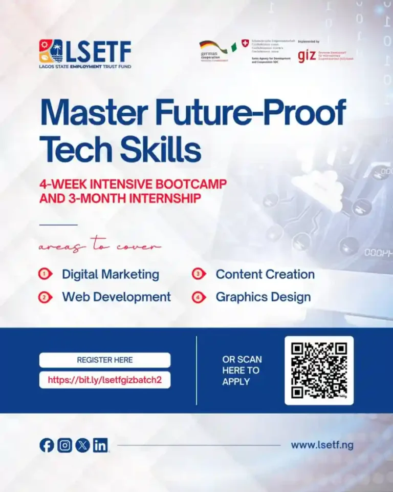LSETF opens application for employability bootcamp and Internship
