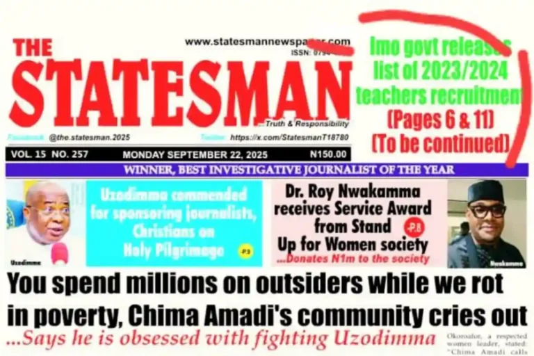 Imo SUBEB releases 2023/2024 teachers shortlist