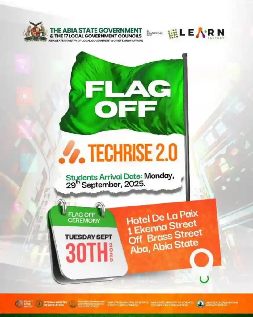 Abia TECHRISE 2.0 flag-Off ceremony rescheduled