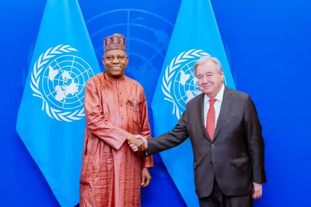 VP Shettima meets UN chief on humanitarian support