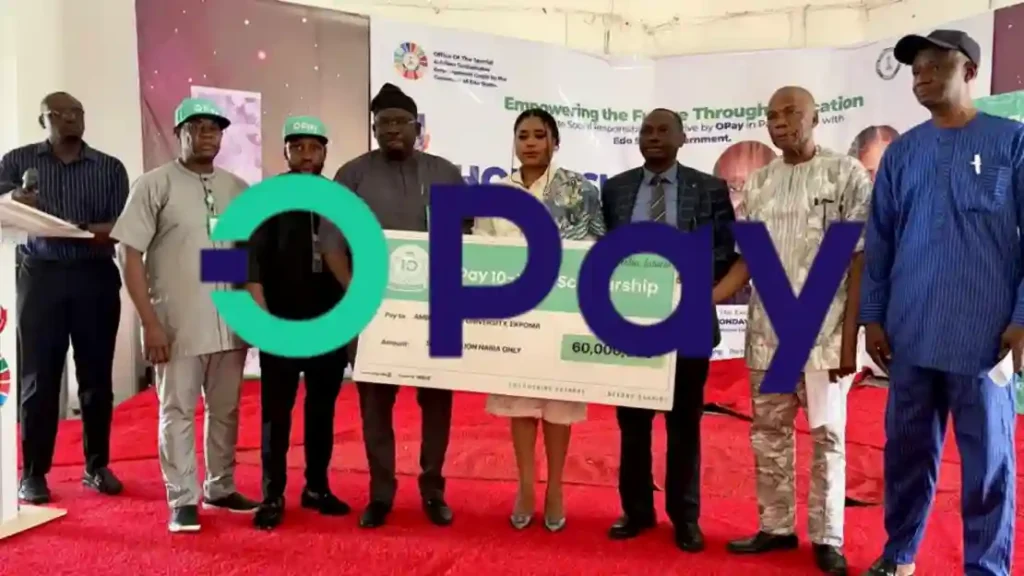 AAU students get N300,000 each from OPay scholarship