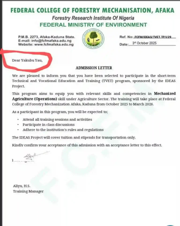 IDEAS TVET starts issuing admission letters to trainees