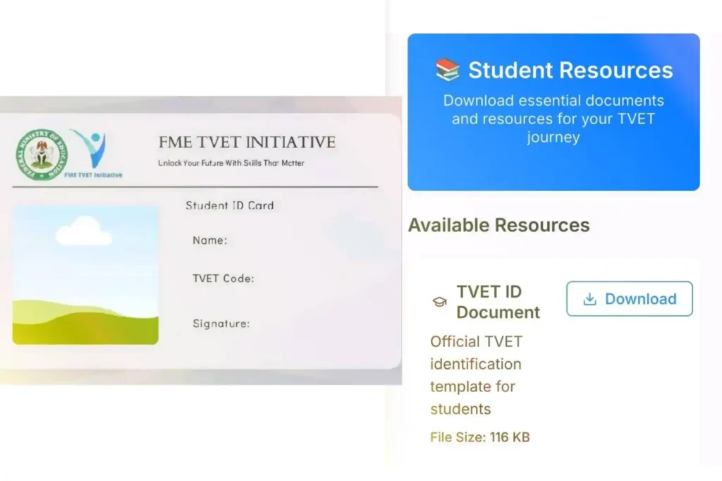 TVET ID card now available for download on trainee dashboard