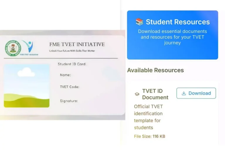 TVET ID card now available for download on trainee dashboard