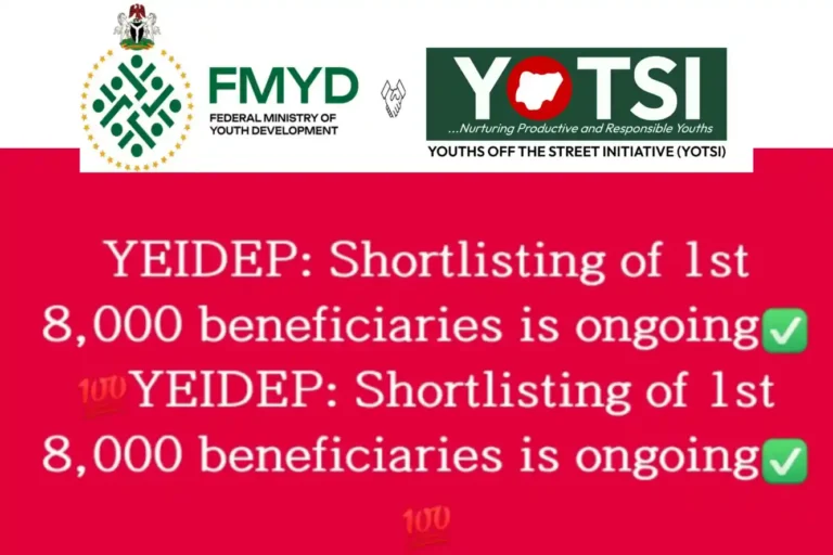 YEIDEP shortlist claims as partner banks await FG disbursement directive