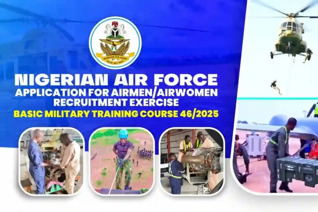 Nigerian air force opens 2025 recruitment for airmen and airwomen