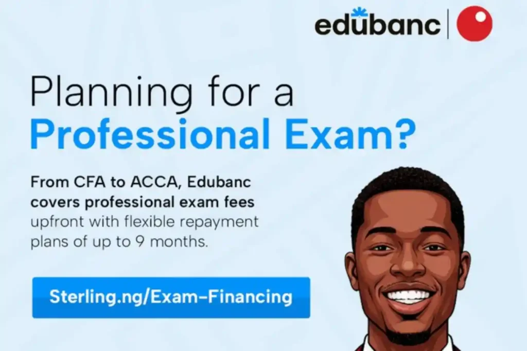 Sterling Bank, Edubanc launch exam financing for professionals