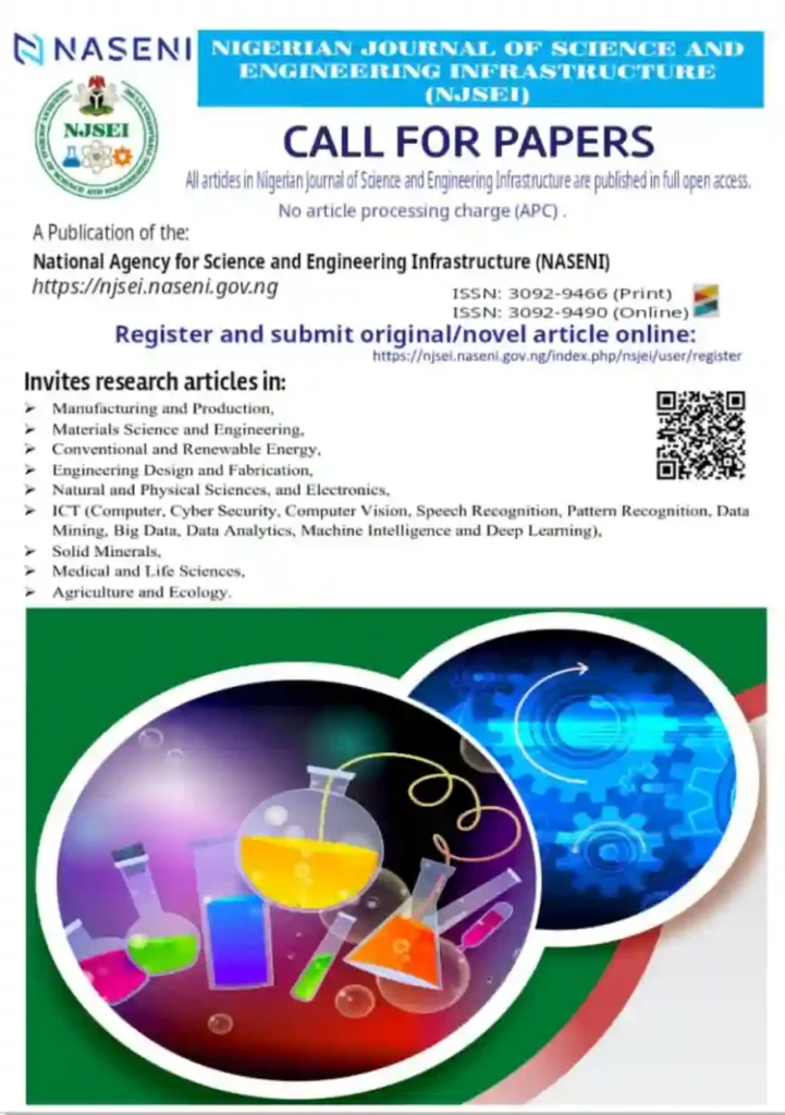 NASENI calls for research papers in science and engineering journal