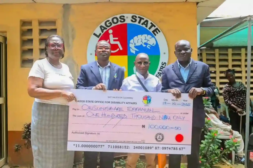LASODA gives ₦100000 cash support to persons with disabilities in Lagos