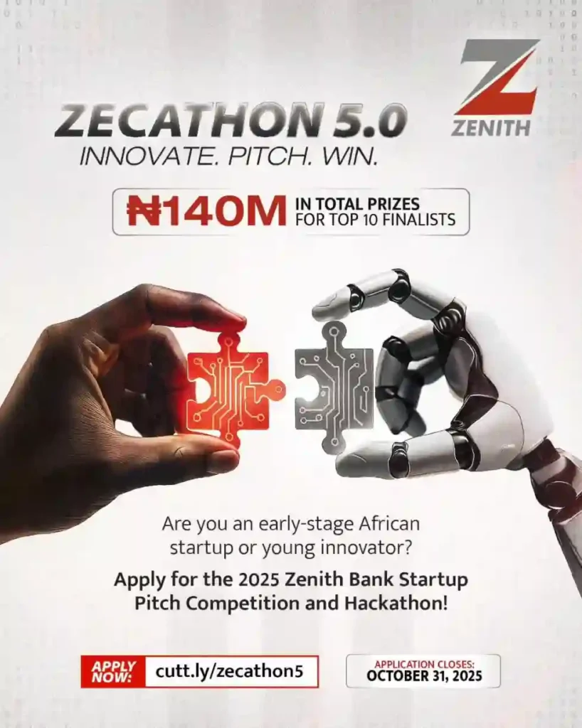Zenith Bank launches Zecathon 5.0 innovation challenge with N140m