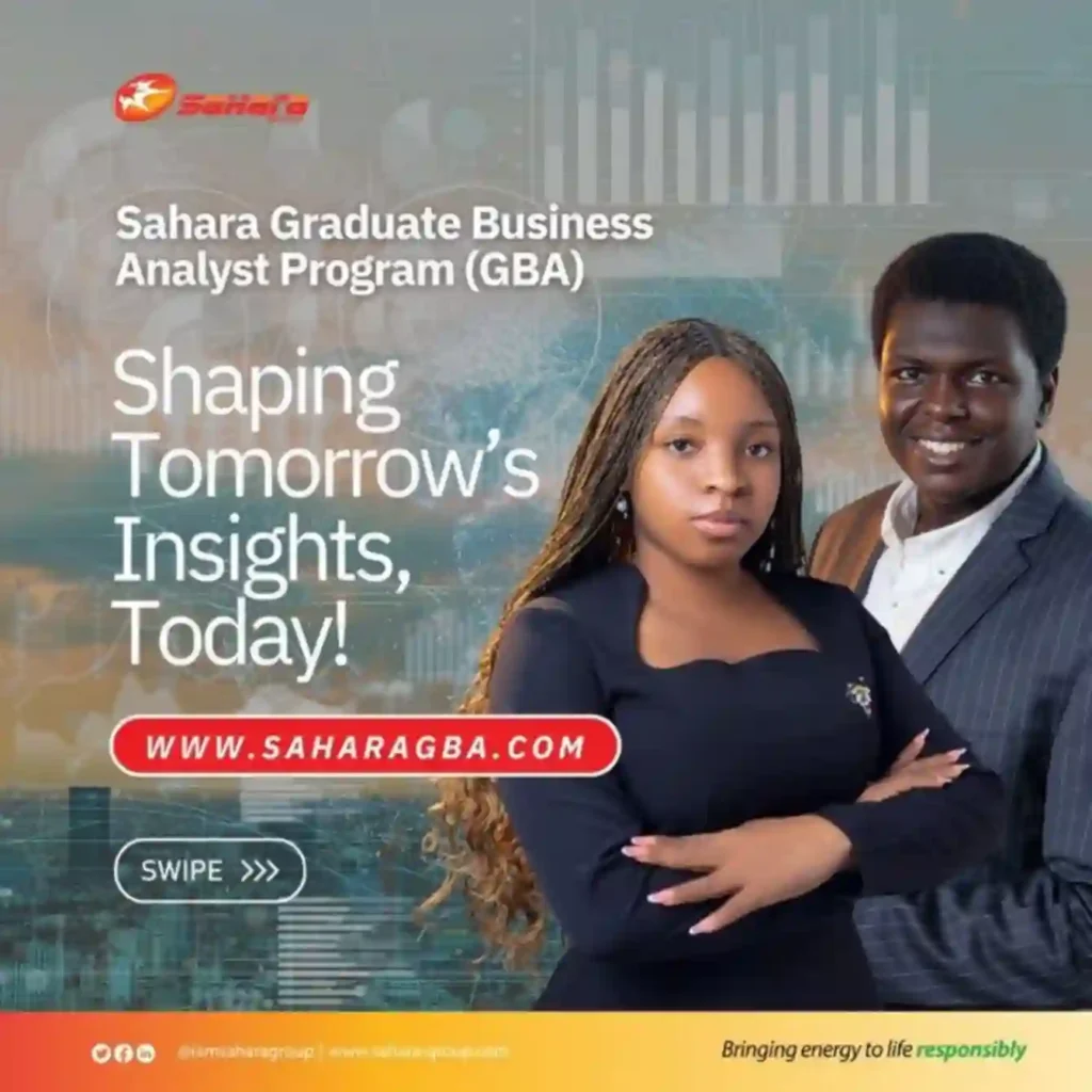 Sahara Group opens 2025 graduate business analyst program application