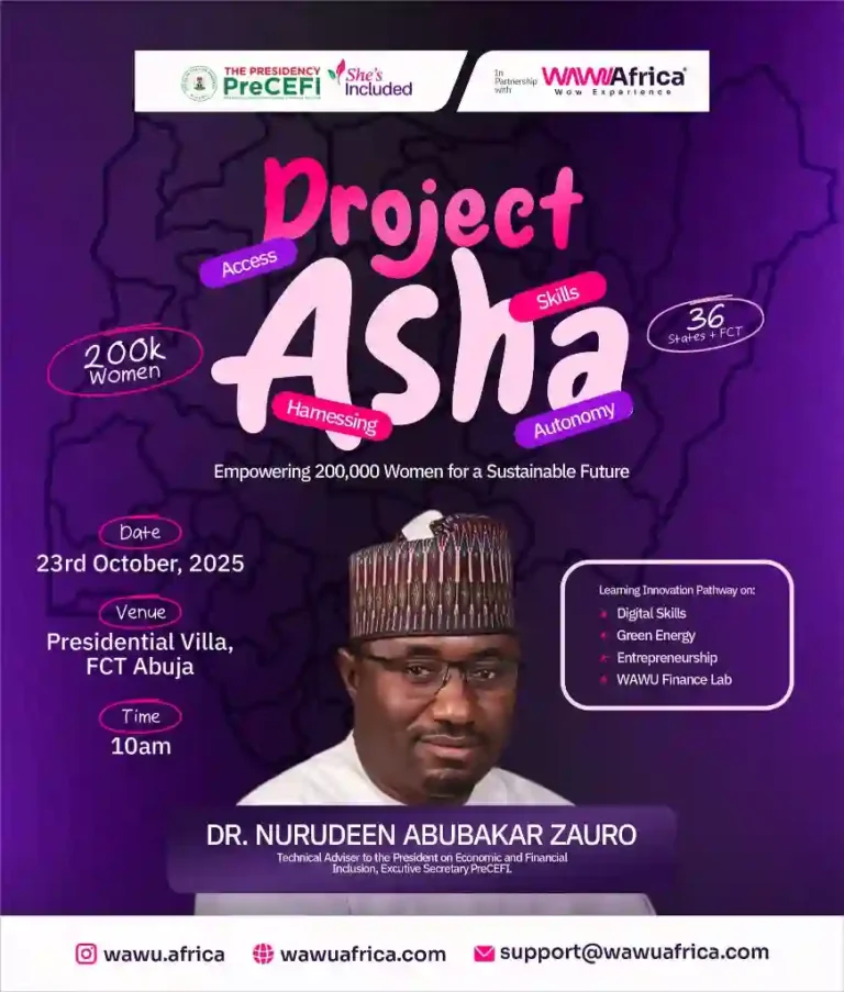 FG to unveil Project ASHA to empower 200000 women