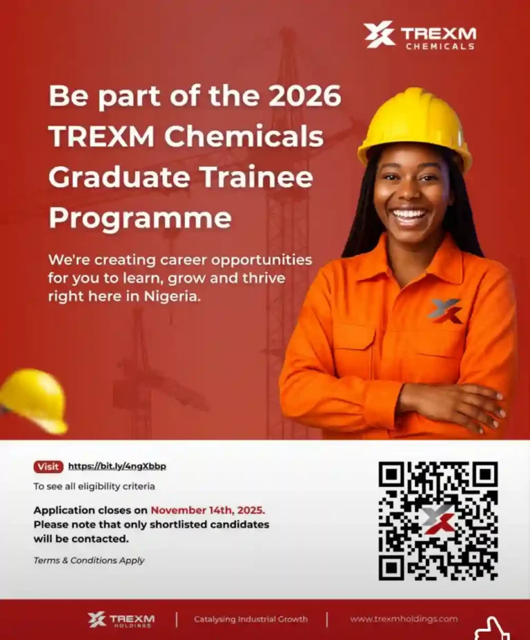TREXM Chemicals opens graduate trainee programme 2026