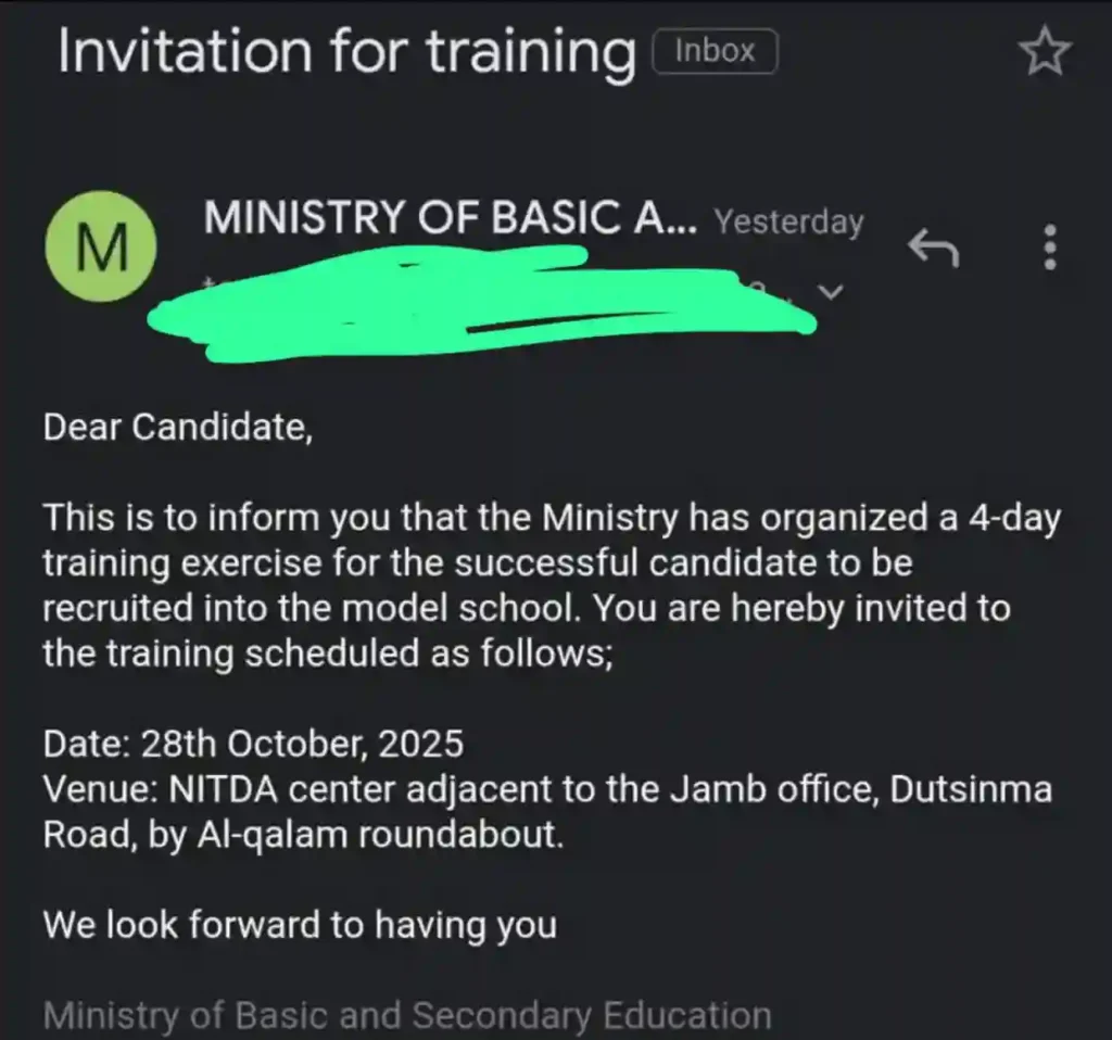 Katsina sends training email invitations to special school applicants
