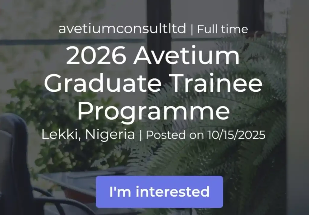 Avetium opens 2026 graduate trainee programme