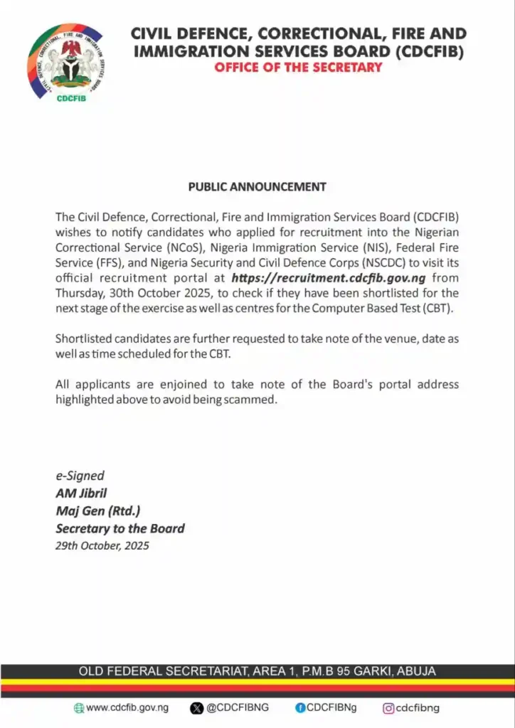 Check: CDCFIB 2025 shortlisted candidates list