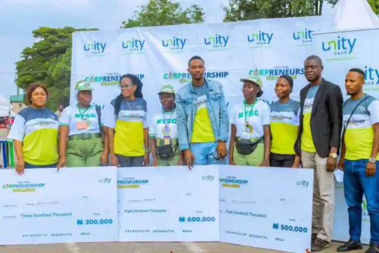 Unity Bank empowers NYSC entrepreneurs with N16m grants