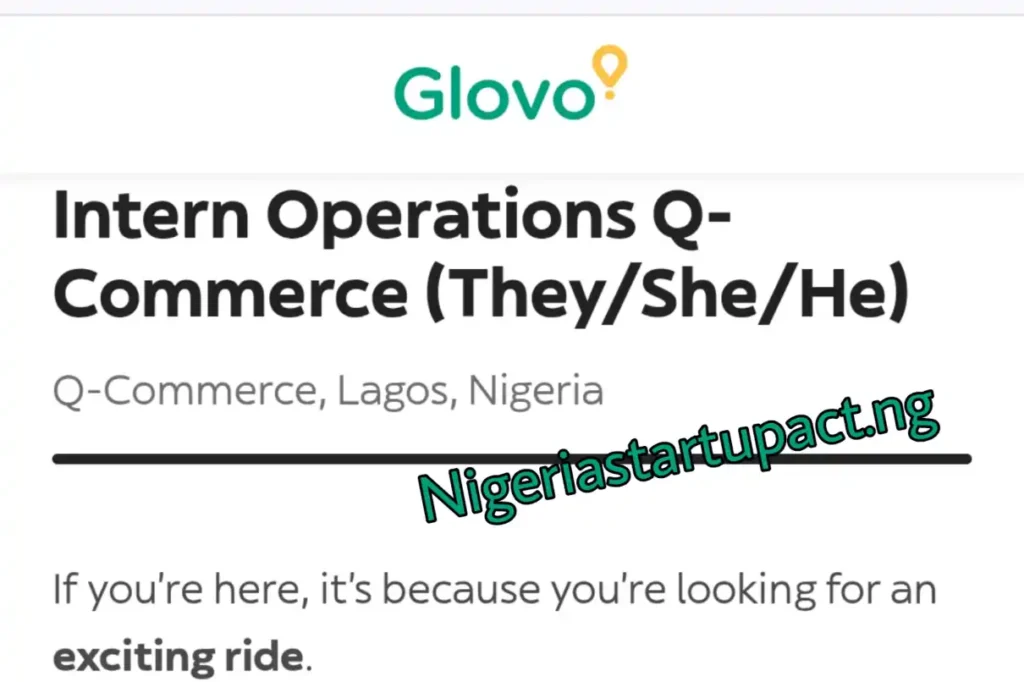 Glovo opens 2025 Q-Commerce Catalog Operations internship