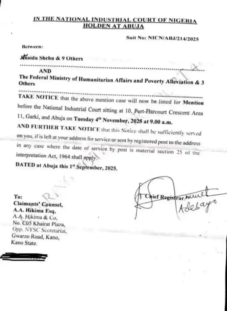 N-Power case postponed as judges reportedly travel to Kenya