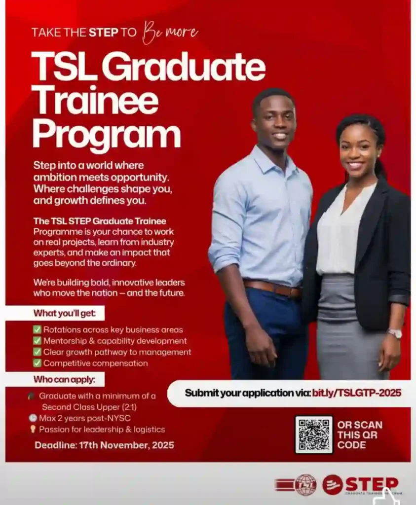 TSL opens STEP graduate trainee programme 2025