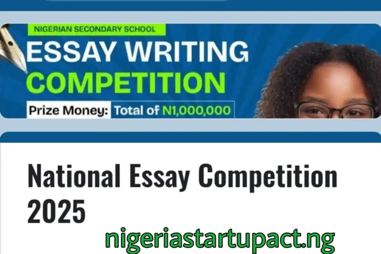 UN application for N1m national essay competition 2025 for schools