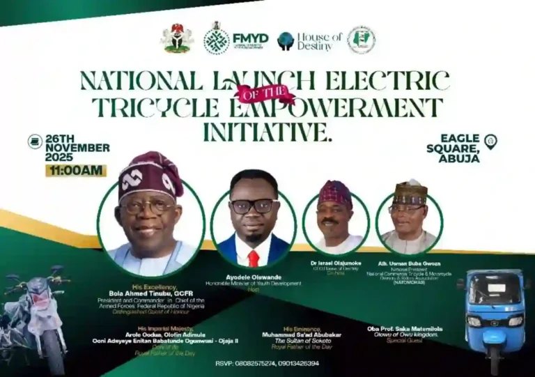 FG to launch electric tricycle empowerment initiative