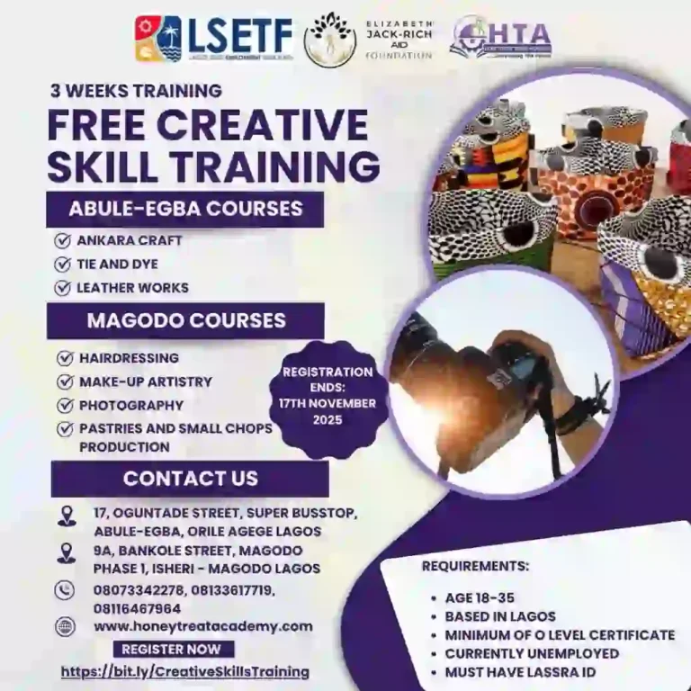 LSETF launches free creative skills training for women and girls in Lagos