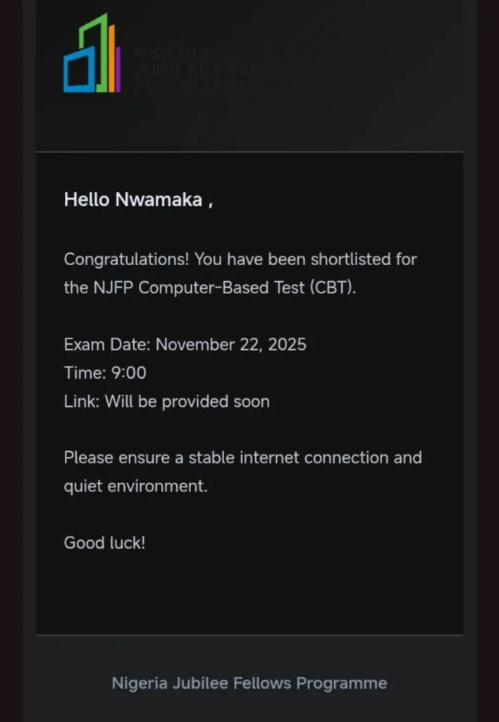 NJFP 2.0 Shortlisted Candidates Application Status