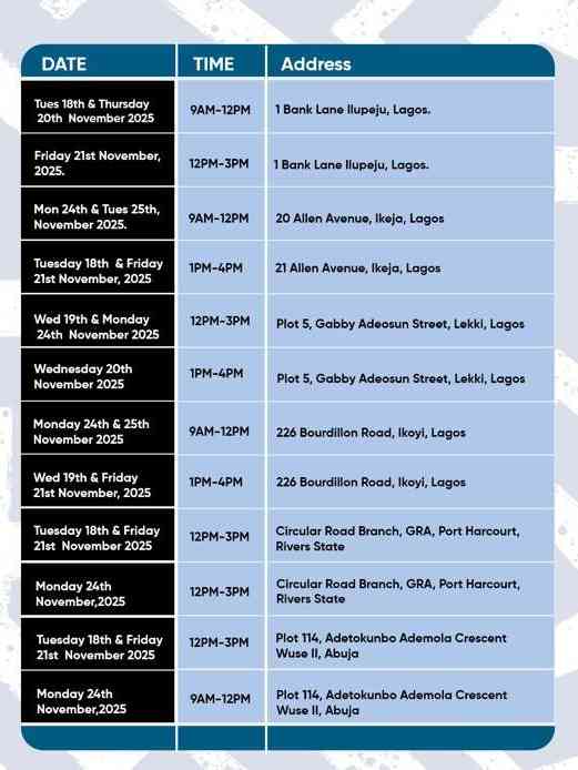ecobank walk-in interview recruitment schedule