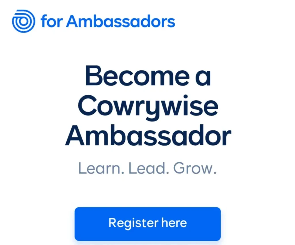 Cowrywise Ambassadors Program 2025 Launches for Nigerian Students