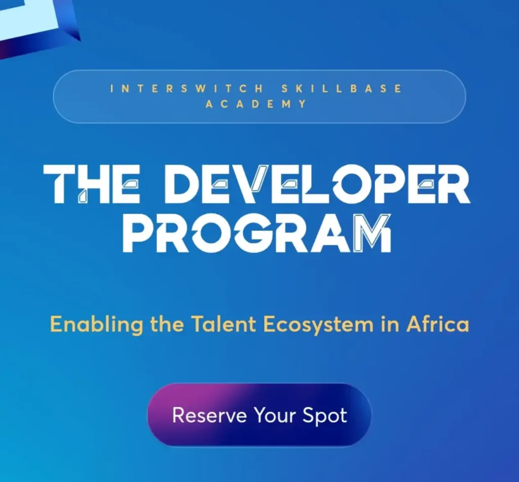 Interswitch Opens 2025 Developer Program for Young Nigerian Tech Talent