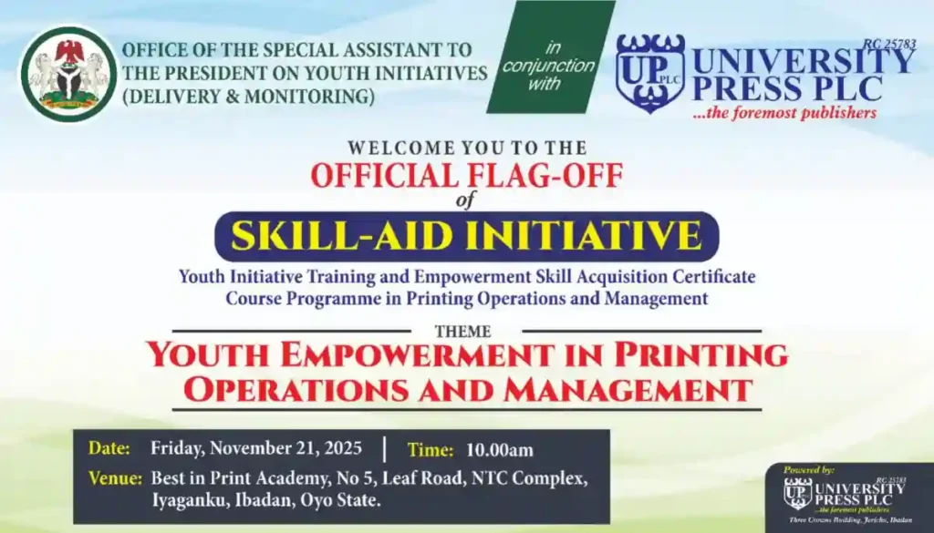 FG to Flag Off of Skill-Aid Printing Training for Youths