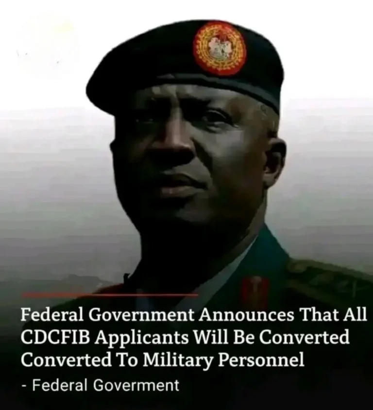Ignore claims FG to convert CDCFIB applicants to military personnel