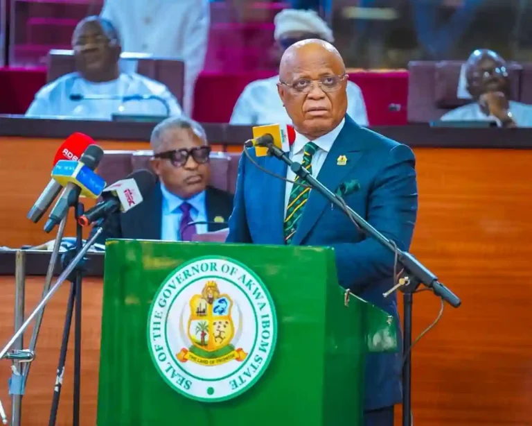 Akwa Ibom Governor Presents N1.39 Trillion Budget for 2026