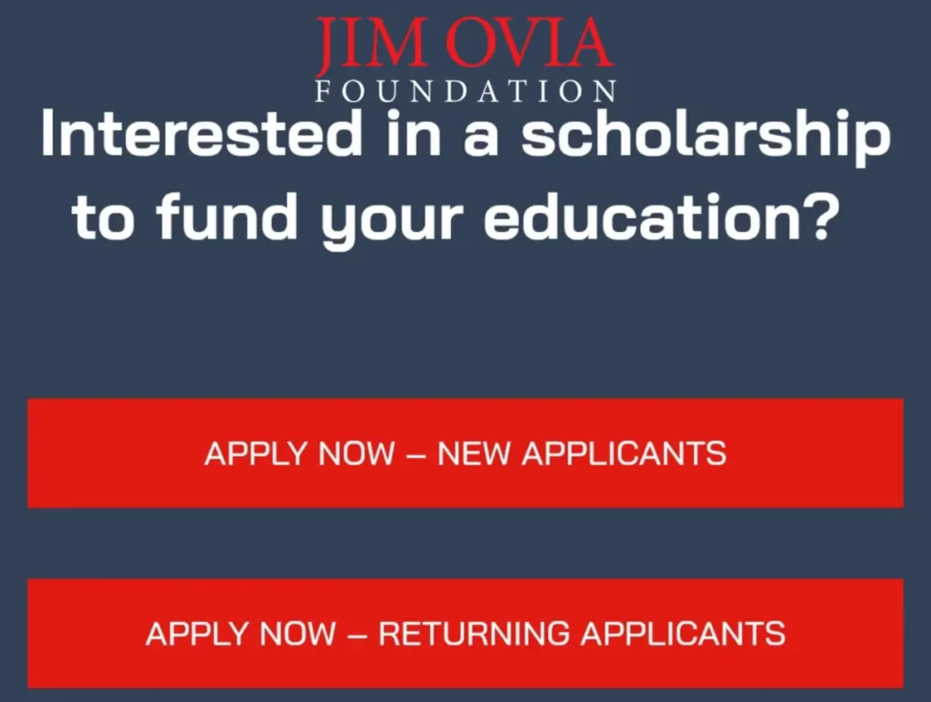 Apply for 2025 Jim Ovia Scholarship for Undergraduates